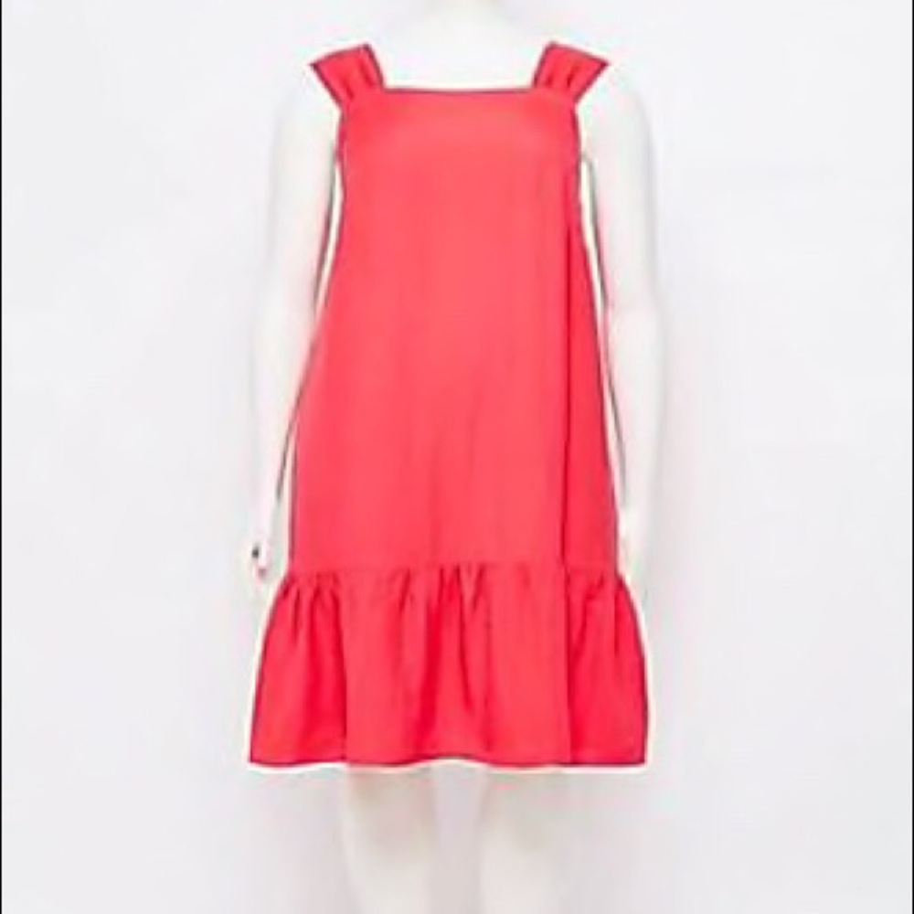 NWT LOFT Plus Square Neck Flounce Dress